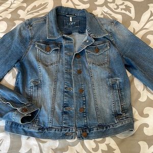 Loft jean jacket size small EUC